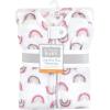 imageHudson Baby Unisex BabyPlush Sleeping Bag Sack BlanketLongsleeve Modern Rainbow