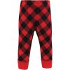 imageHudson Baby Unisex baby thermal taped ankle pantsBuffalo Plaid Leopard