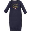 imageHudson Baby babygirls Cotton GownsGirl Daddy Pink Navy