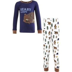 imageHudson Baby Baby Girls Cotton Pajama SetBear