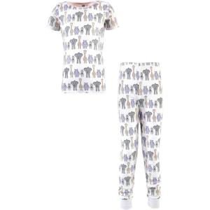 imageHudson Baby Baby Girls Cotton Pajama SetPink Safari