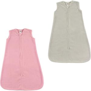 imageHudson Baby Safe Sleep Fleece Wearable Sleeping Bag Pink and Gray 1218 Months