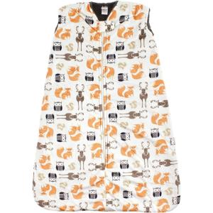 imageHudson Baby Unisex Baby Mink with Sherpa Inner Sleeping Bag Sack Blanket Boy Forest 1218 MonthsBoy Forest