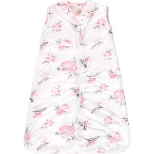 imageHudson Baby Unisex Baby Mink with Sherpa Inner Sleeping Bag Sack Blanket Boy Forest 1218 MonthsPink Floral
