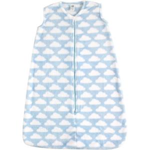 imageHudson Baby Unisex BabyPlush Sleeping Bag Sack BlanketBlue Clouds Plush