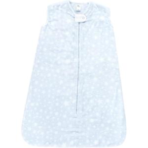 imageHudson Baby Unisex BabyPlush Sleeping Bag Sack BlanketBlue Stars Sleeveless