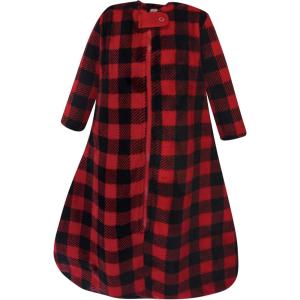 imageHudson Baby Unisex BabyPlush Sleeping Bag Sack BlanketBuffalo Plaid Longsleeve