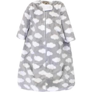 imageHudson Baby Unisex BabyPlush Sleeping Bag Sack BlanketGray Clouds