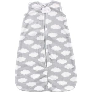 imageHudson Baby Unisex BabyPlush Sleeping Bag Sack BlanketGray Clouds Plush
