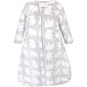 imageHudson Baby Unisex BabyPlush Sleeping Bag Sack BlanketGray Elephant