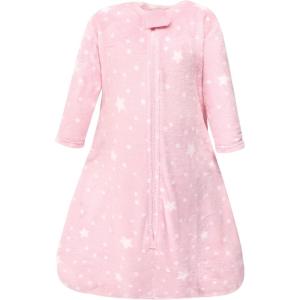 imageHudson Baby Unisex BabyPlush Sleeping Bag Sack BlanketLongsleeve Night Sky