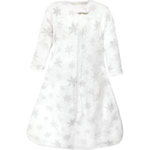 imageHudson Baby Unisex BabyPlush Sleeping Bag Sack BlanketLongsleeve Snowflakes