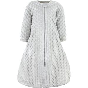 imageHudson Baby Unisex BabyPlush Sleeping Bag Sack BlanketLt Gray