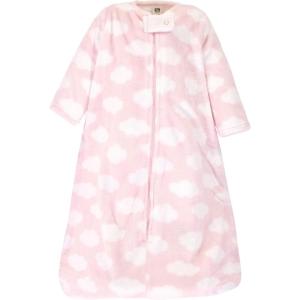 imageHudson Baby Unisex BabyPlush Sleeping Bag Sack BlanketPink Clouds
