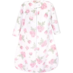 imageHudson Baby Unisex BabyPlush Sleeping Bag Sack BlanketPink Rose
