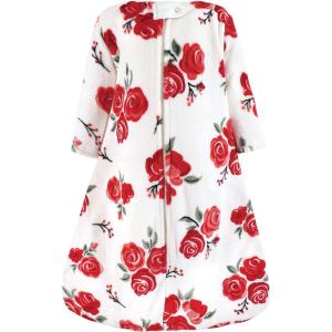 imageHudson Baby Unisex BabyPlush Sleeping Bag Sack BlanketRed Rose