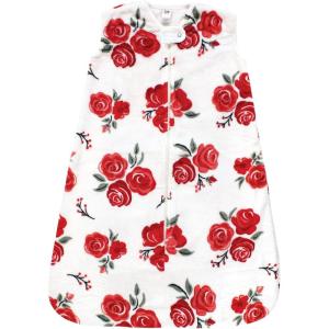 imageHudson Baby Unisex BabyPlush Sleeping Bag Sack BlanketRed Rose Sleeveless