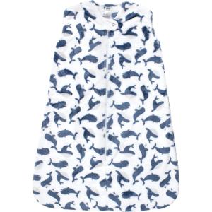 imageHudson Baby Unisex BabyPlush Sleeping Bag Sack BlanketSleeveless Whale
