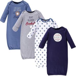 imageHudson Baby babygirls Cotton GownsBaseball