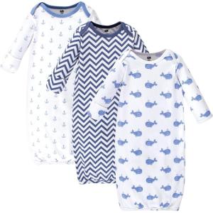 imageHudson Baby babygirls Cotton GownsBlue Whales
