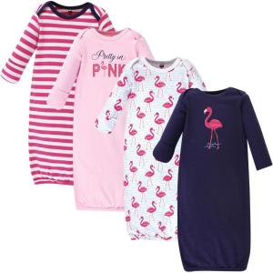 imageHudson Baby babygirls Cotton GownsBright Flamingo