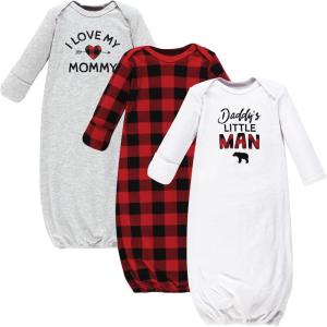 imageHudson Baby babygirls Cotton GownsBuffalo Plaid Family