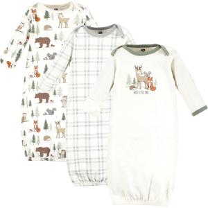imageHudson Baby babygirls Cotton GownsForest Animals