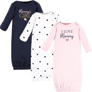 imageHudson Baby babygirls Cotton GownsGirl Mommy Pink Navy