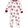 imageHudson Baby Baby Girls Premium Quilted Zipper Sleep and PlayAutumn Rose