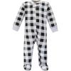 imageHudson Baby Baby Girls Premium Quilted Zipper Sleep and PlayBear Gray Black