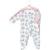 imageHudson Baby Baby Girls Premium Quilted Zipper Sleep and PlayBlue Toile