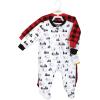 imageHudson Baby Baby Girls Premium Quilted Zipper Sleep and PlayBuffalo Plaid Bear