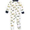 imageHudson Baby Baby Girls Premium Quilted Zipper Sleep and PlayConstruction