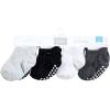 imageHudson Baby Unisex Baby NonSkid NoShow SocksBlack White