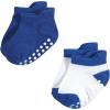 imageHudson Baby Unisex Baby NonSkid NoShow SocksBlue