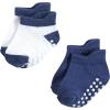 imageHudson Baby Unisex Baby NonSkid NoShow SocksBlue Burgundy
