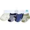 imageHudson Baby Unisex Baby NonSkid NoShow SocksBlue Tan