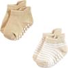 imageHudson Baby Unisex Baby NonSkid NoShow SocksBlue Tan
