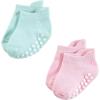 imageHudson Baby Unisex Baby NonSkid NoShow SocksMulti Girl