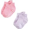 imageHudson Baby Unisex Baby NonSkid NoShow SocksMulti Girl