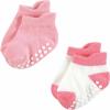 imageHudson Baby Unisex Baby NonSkid NoShow SocksPink Green