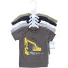 imageHudson Baby Unisex Baby Short Sleeve TshirtsConstruction Dino