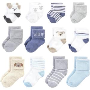 imageHudson Baby Baby Girls Grow with Me Socks 12pkDog
