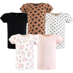 imageHudson Baby Unisex Baby Short Sleeve TshirtsCinnamon Pink Prints