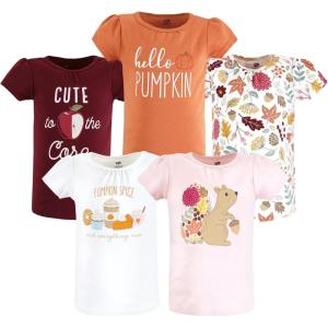 imageHudson Baby Unisex Baby Short Sleeve TshirtsFall Pumpkin Spice