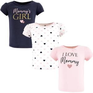 imageHudson Baby Unisex Baby Short Sleeve TshirtsGirl Mommy Pink Navy