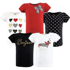 imageHudson Baby Unisex Baby Short Sleeve TshirtsHoundstooth Red