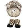 imageHudson Baby Baby Girls Turban and Socks SetRed Rose Leopard