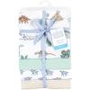imageHudson Baby Unisex Baby Cotton Flannel Receiving Blankets Sweet Bakery One SizeBoy Dino World
