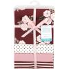 imageHudson Baby Unisex Baby Cotton Flannel Receiving Blankets Sweet Bakery One SizeBurgundy Floral
